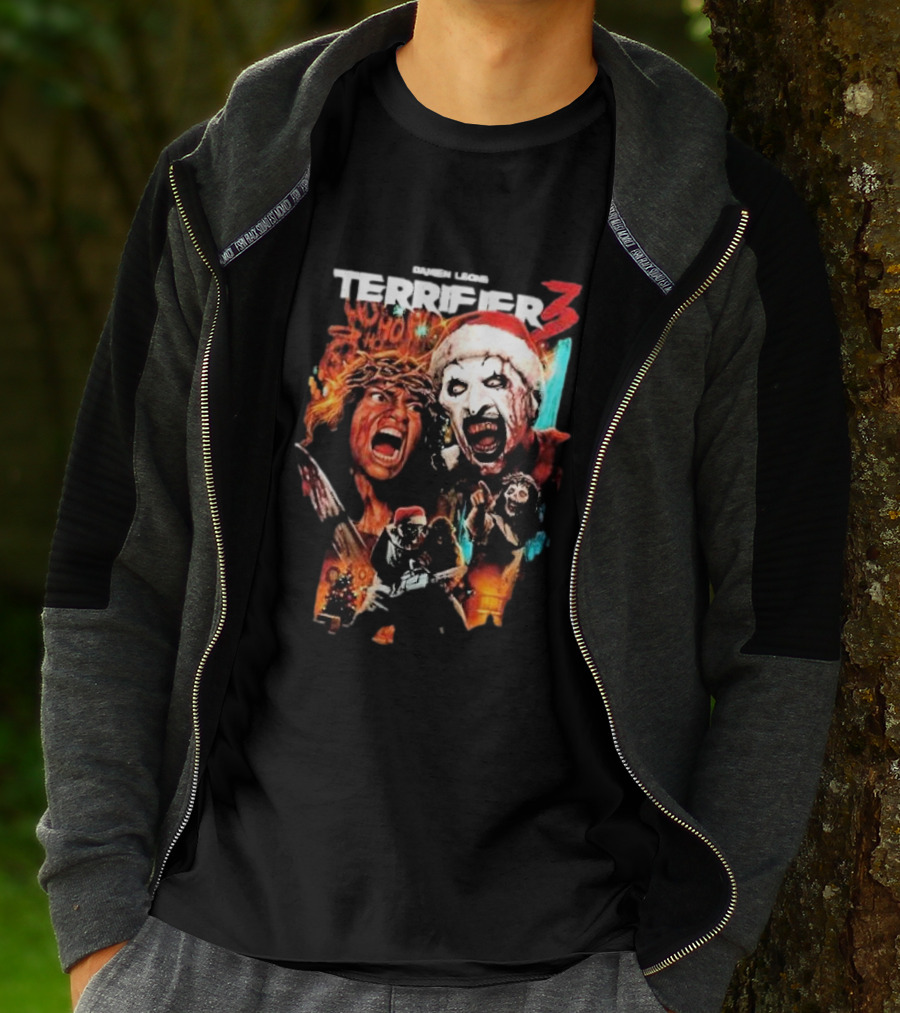 Damien Leone Terror Threads Terrifier 3 Horror Santa Claus Christmas Nightmare T-Shirt