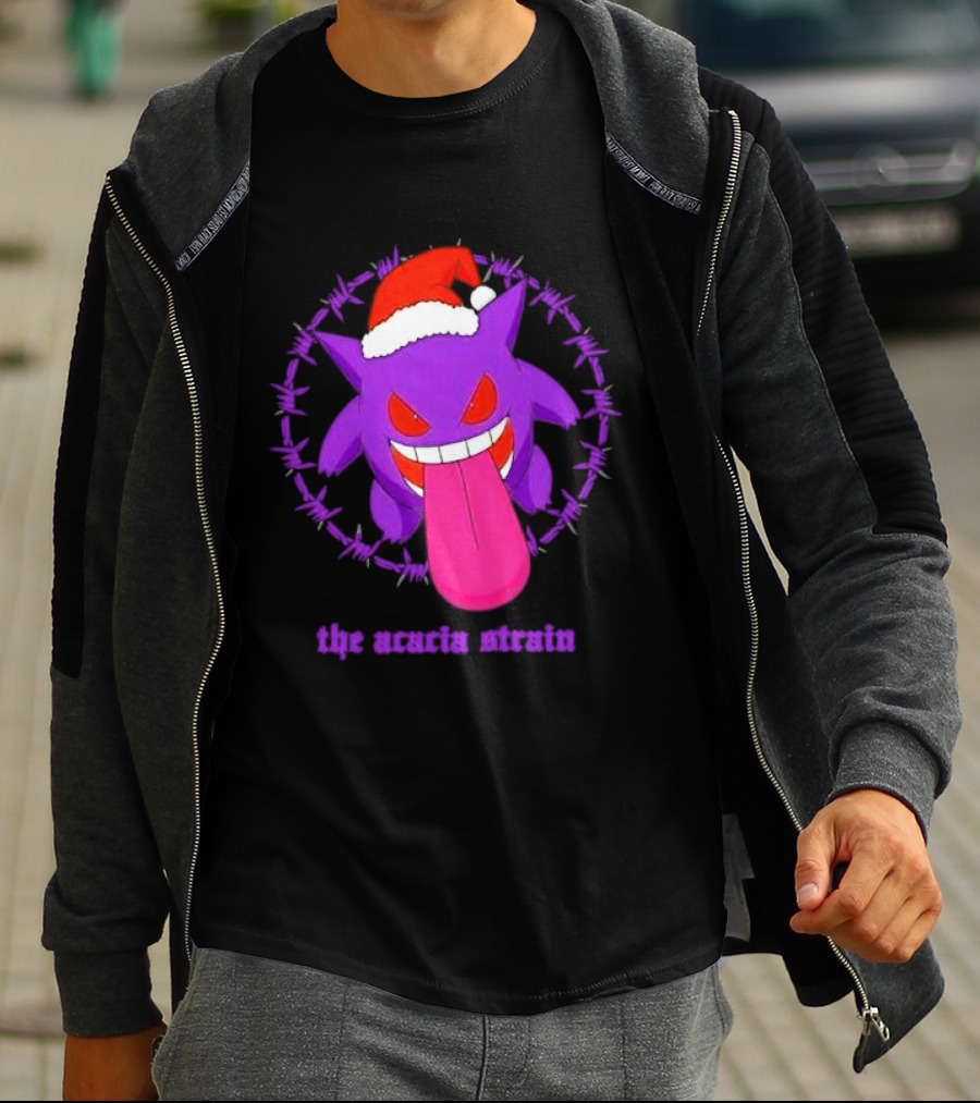 The Acacia Strain Gengar Santa Barbed Circle T-Shirt