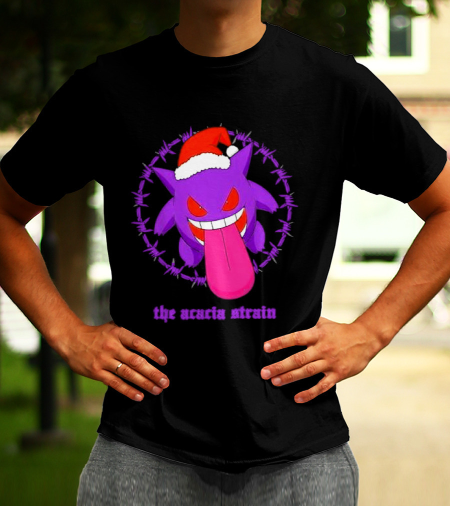 The Acacia Strain Gengar Santa Barbed Circle T-Shirt