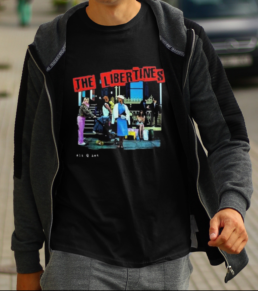 The Libertines All Quiet On The Eastern Esplanade Text And Urban Street Scene T-Shirt