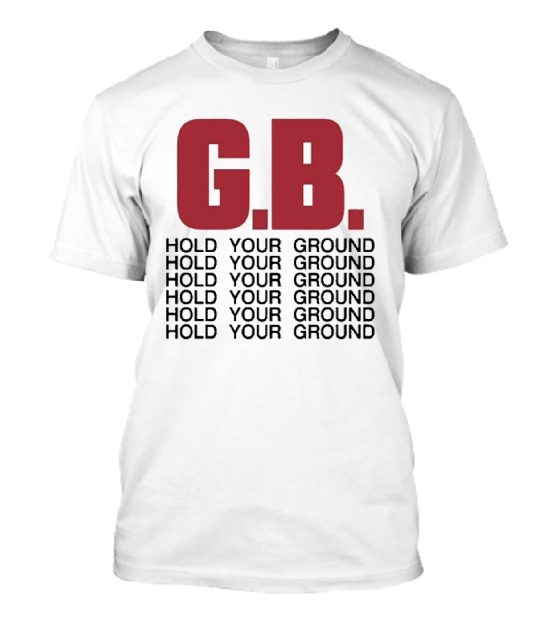 Gorilla Biscuits G.B. Hold Your Ground Hold Your Ground Repeated Text T-Shirt
