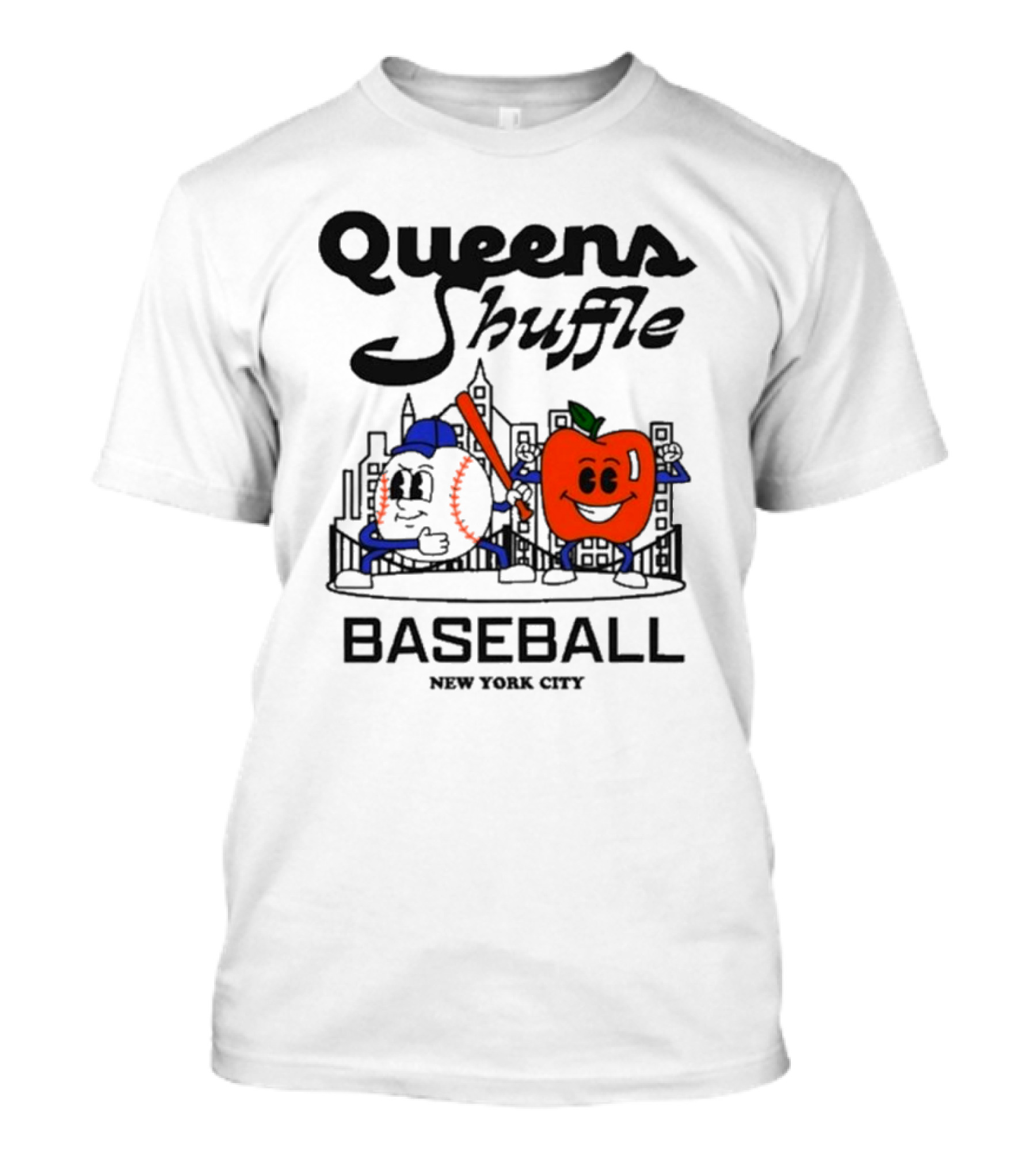 Queens Shuffle Baseball New York City T-Shirt