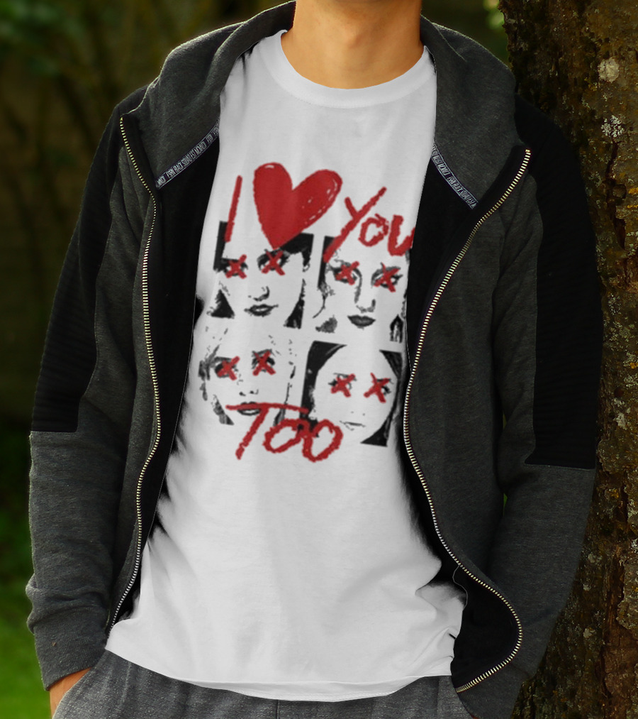 Teen Jesus And The Jean Teasers I Love You Too Eyes Crossed T-Shirt