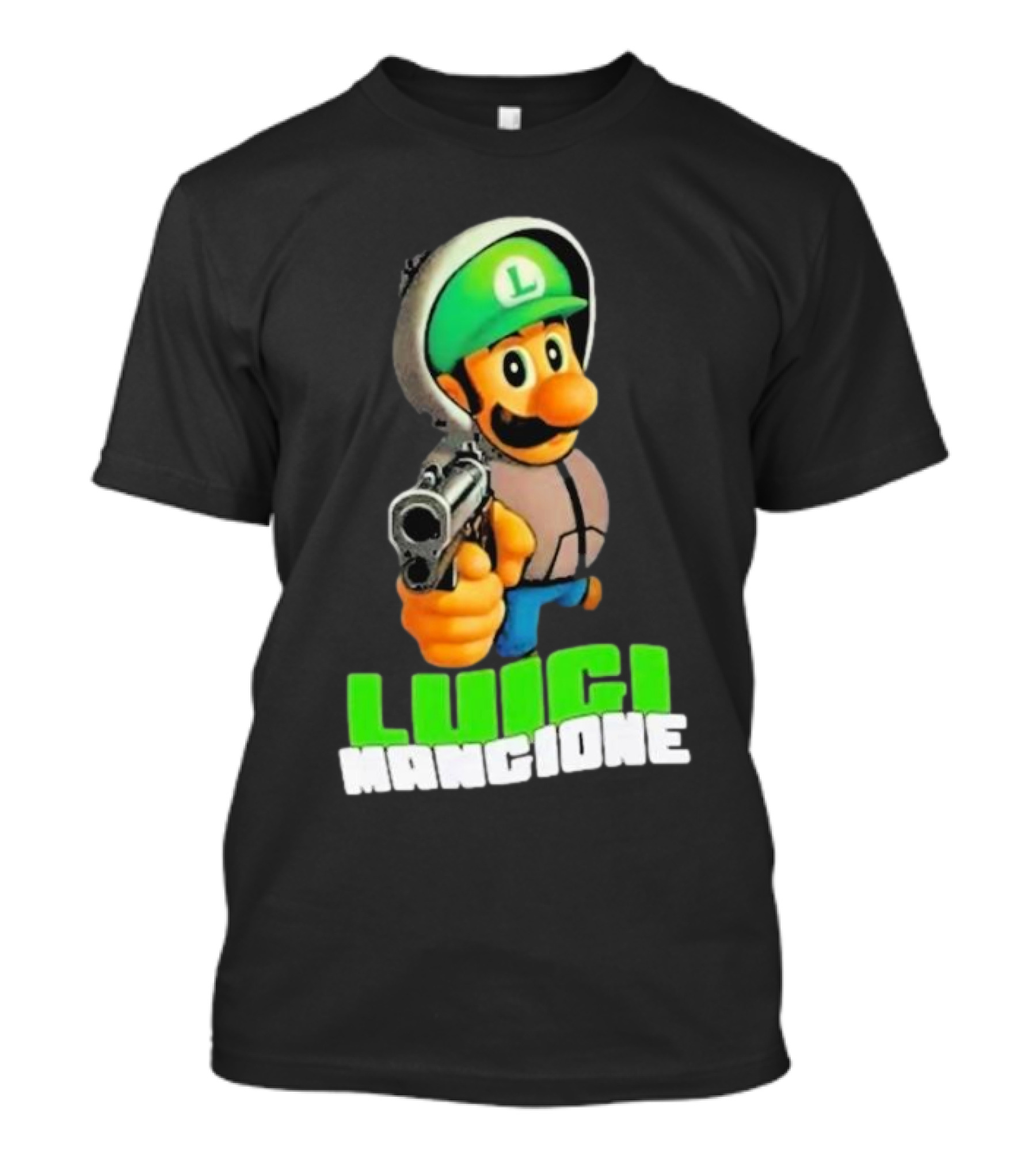 Luigi Mangione Luigi With Gun Iconic Image T-Shirt