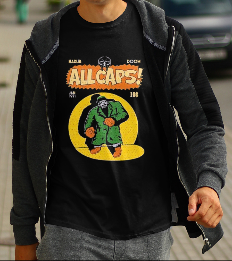 Madlib Doom All Caps January 1971 10 Cents T-Shirt