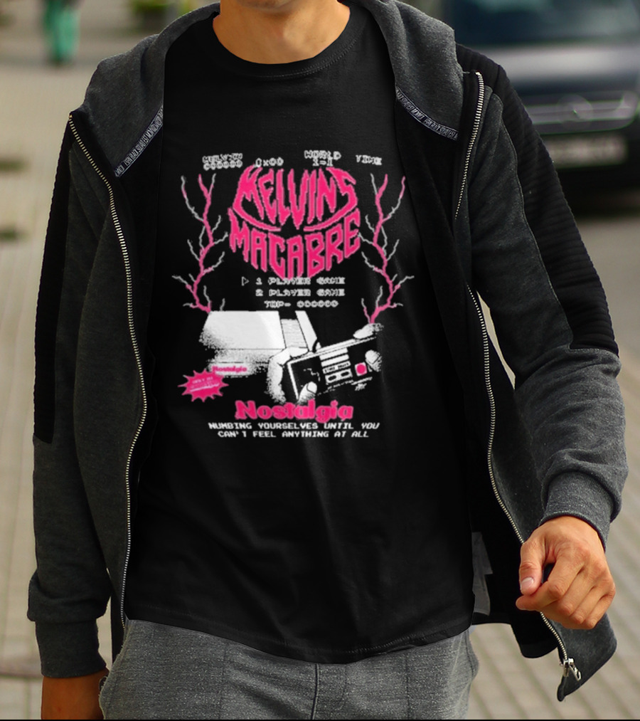 Melvins Macabre Nostalgia Numbing Yourself World View Meatcanyon 1 Player 2 Player Game 000000 T-Shirt