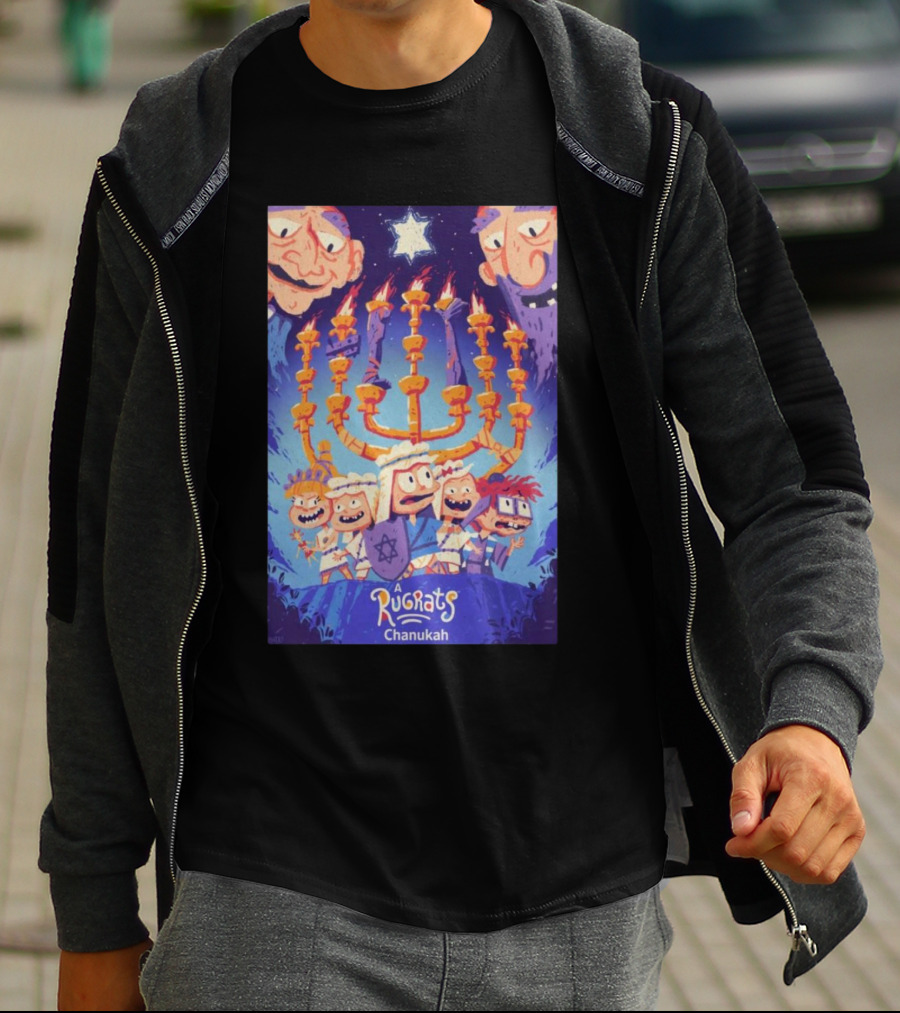 Mondo Debuts A Rugrats Chanukah With Menorah Adventure T-Shirt