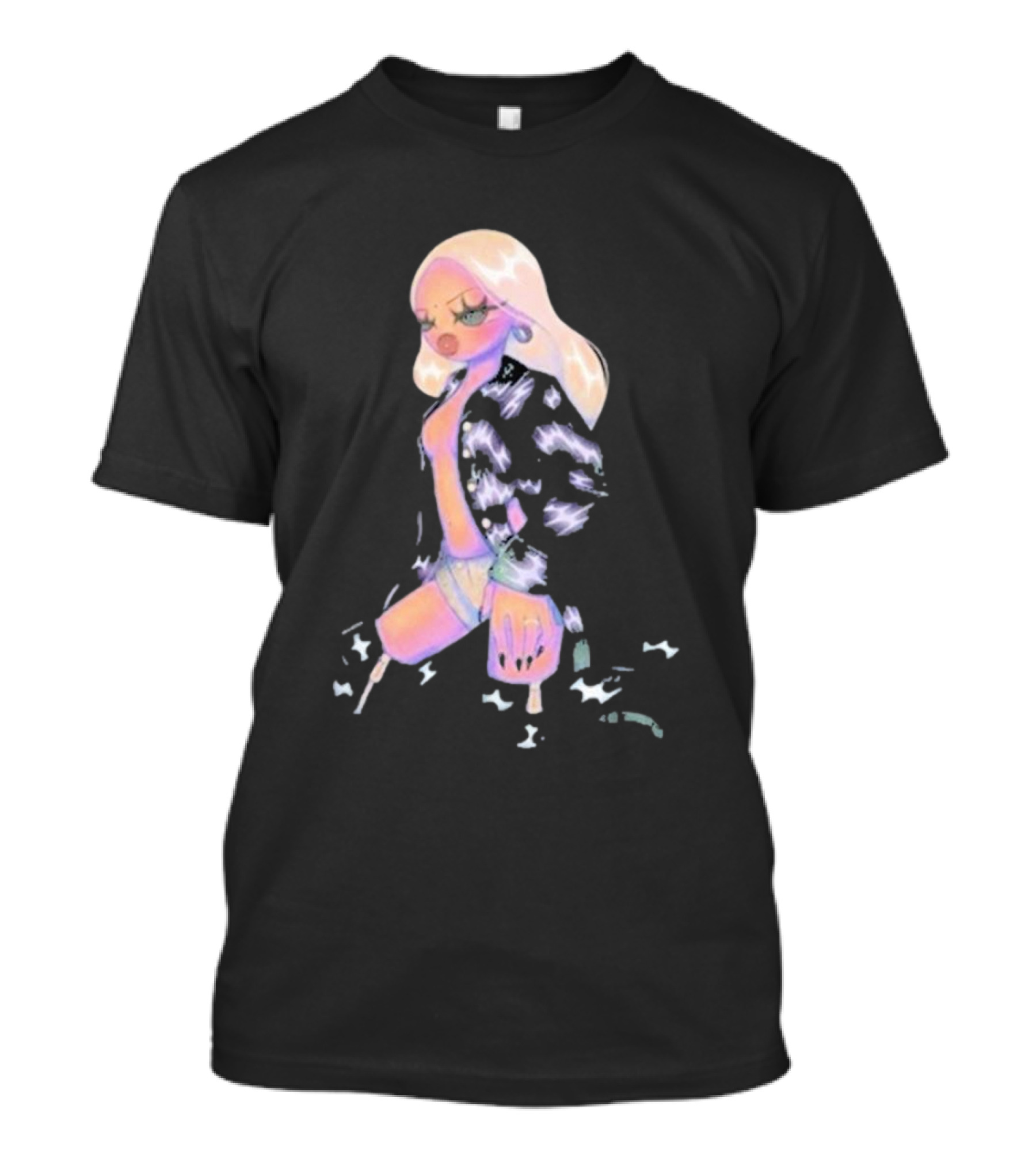 Rhea Raj Hunter Animated Pastel Fashion T-Shirt