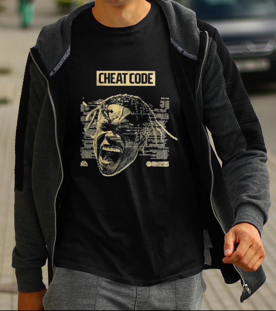 Cheat Code Travis Hunter EA Sports NCAA Football 25 T-Shirt