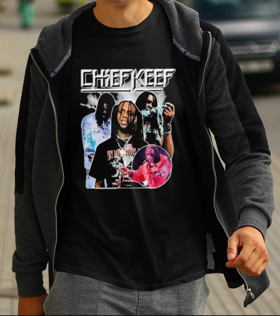 Chief Keef Collage Smoke And Red T-Shirt