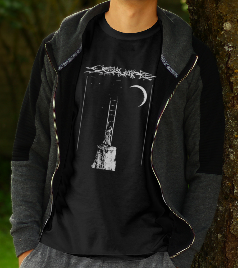 De Leaving Gildan Softstyle Ladder To Crescent Moon T-Shirt