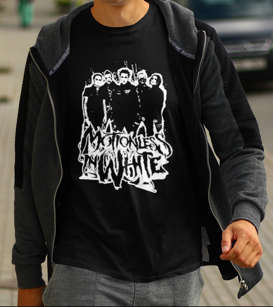 Motionless In White Band Members Paint Splatter T-Shirt