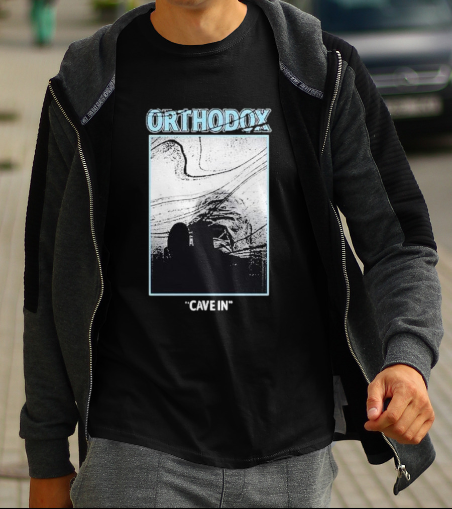 Orthodox Cave In Monochrome Abstract T-Shirt