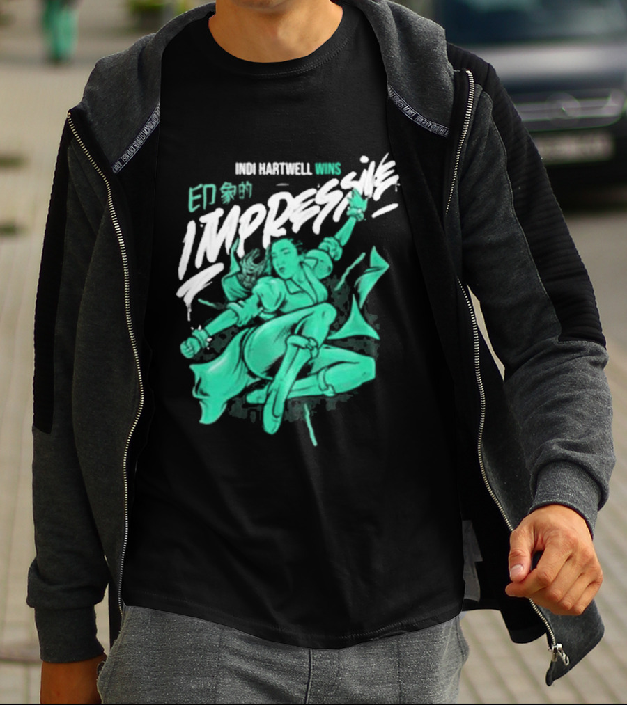 Indi Hartwell Wins Impressive T-Shirt