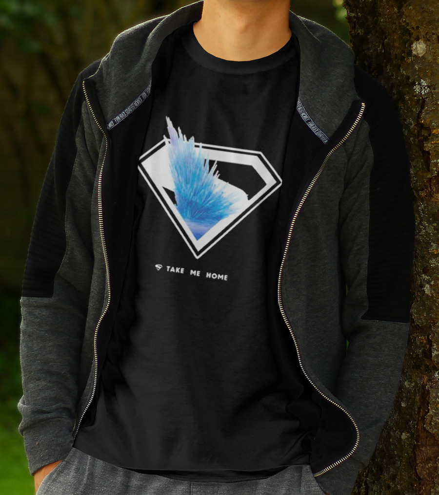 Uperman 2025 Take Me Home Ice Crystal Diamond Emblem T-Shirt