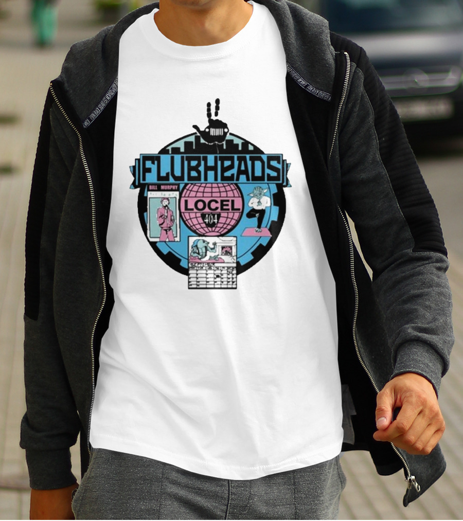 Flubheads Bill Murphy Locel 404 Retro Robot T-Shirt