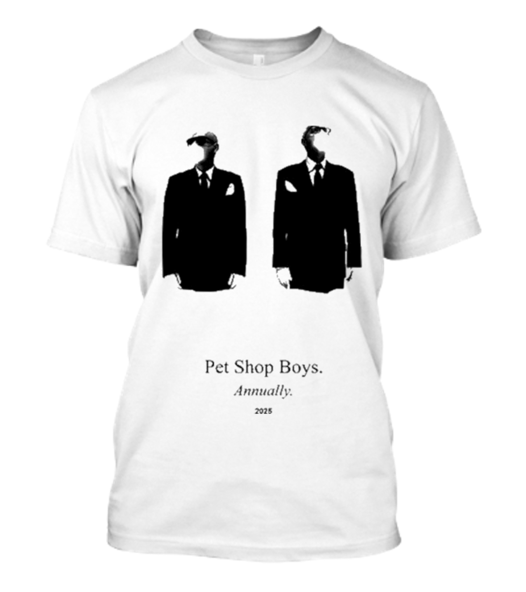 Pet Shop Boys Annually 2025 Black Suit T-Shirt