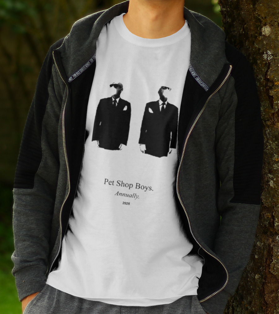 Pet Shop Boys Annually 2025 Black Suit T-Shirt