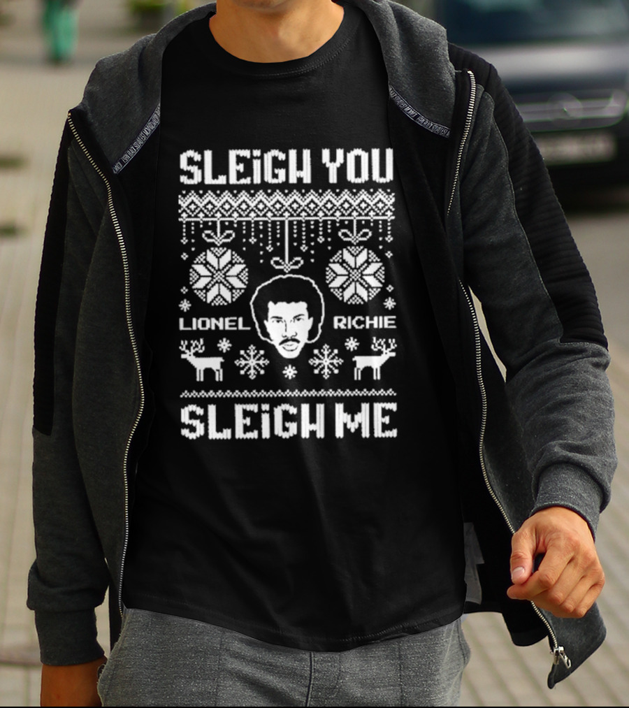 Lionel Richie Sleigh You Sleigh Me Christmas T-Shirt