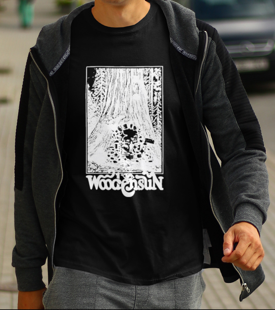 Woodensun Enchanted Realm Beneath The Giant Tree T-Shirt
