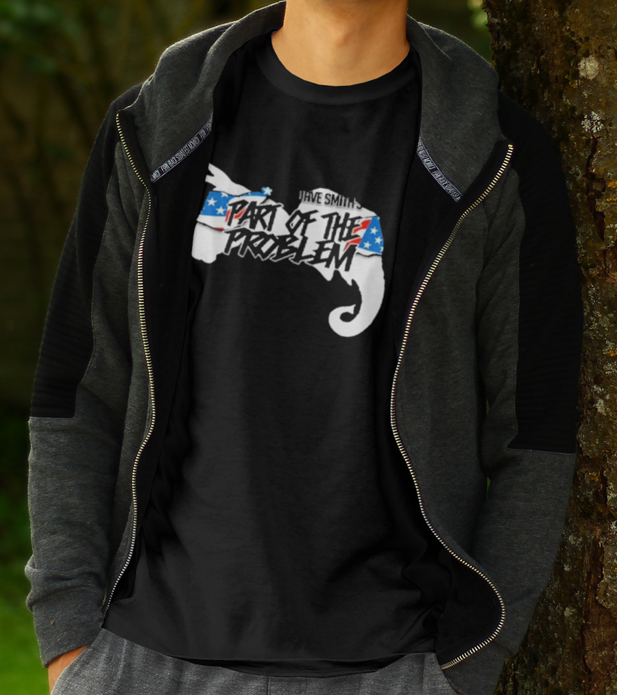 Dave Smith's Part Of The Problem Patriotic Elephant Donkey T-Shirt
