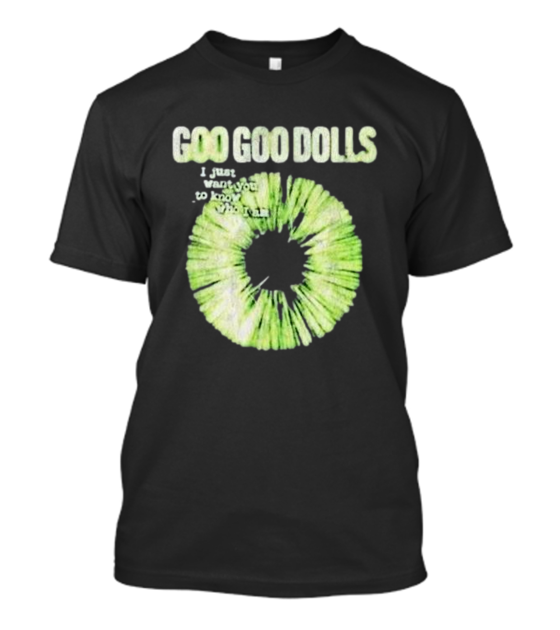 Goo Goo Dolls I Just Want You To Know Who I Am Green Circular T-Shirt
