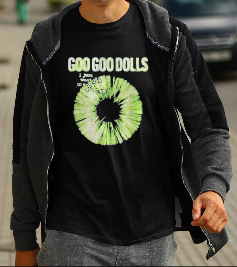 Goo Goo Dolls I Just Want You To Know Who I Am Green Circular T-Shirt