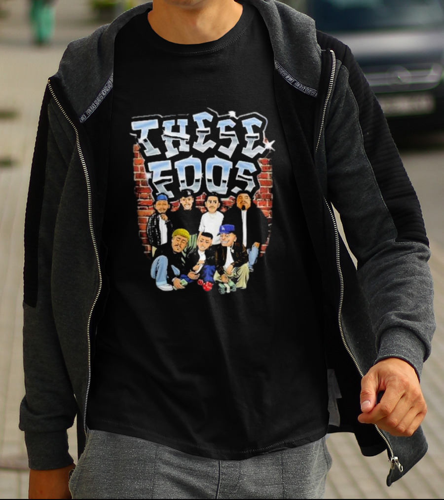 These Foos Homies Urban Street Style Characters 90s Graffiti Vibe T-Shirt