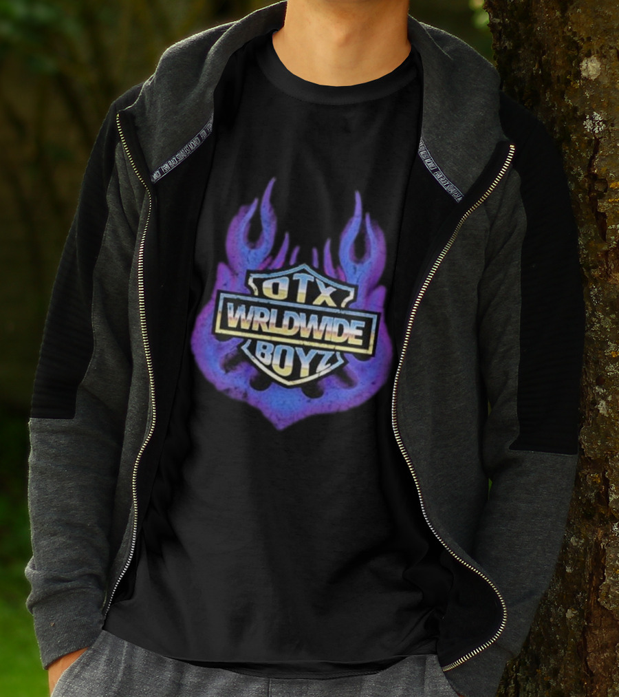 Geezyworld Otx Wrldwide Boyz Flame T-Shirt