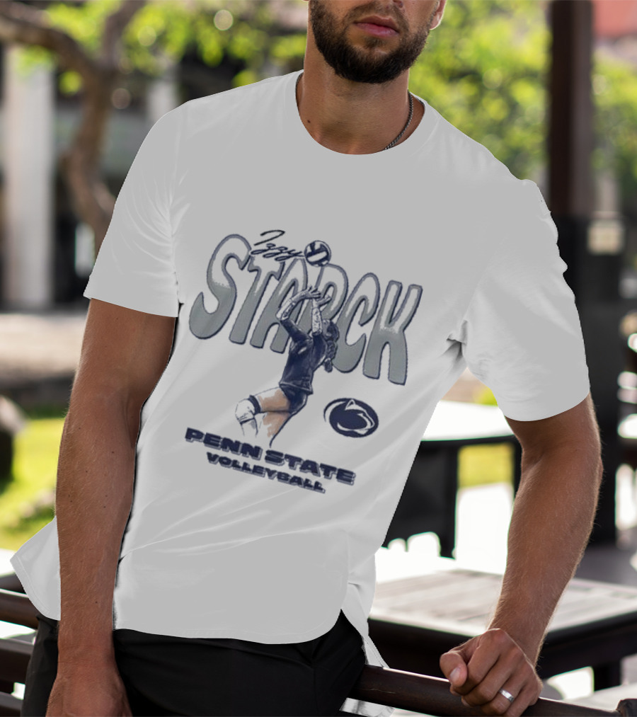 Izzy Starck Volleyball Penn State Player Graphic With University T-Shirt