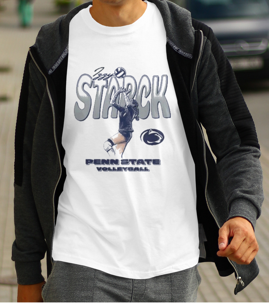 Izzy Starck Volleyball Penn State Player Graphic With University T-Shirt