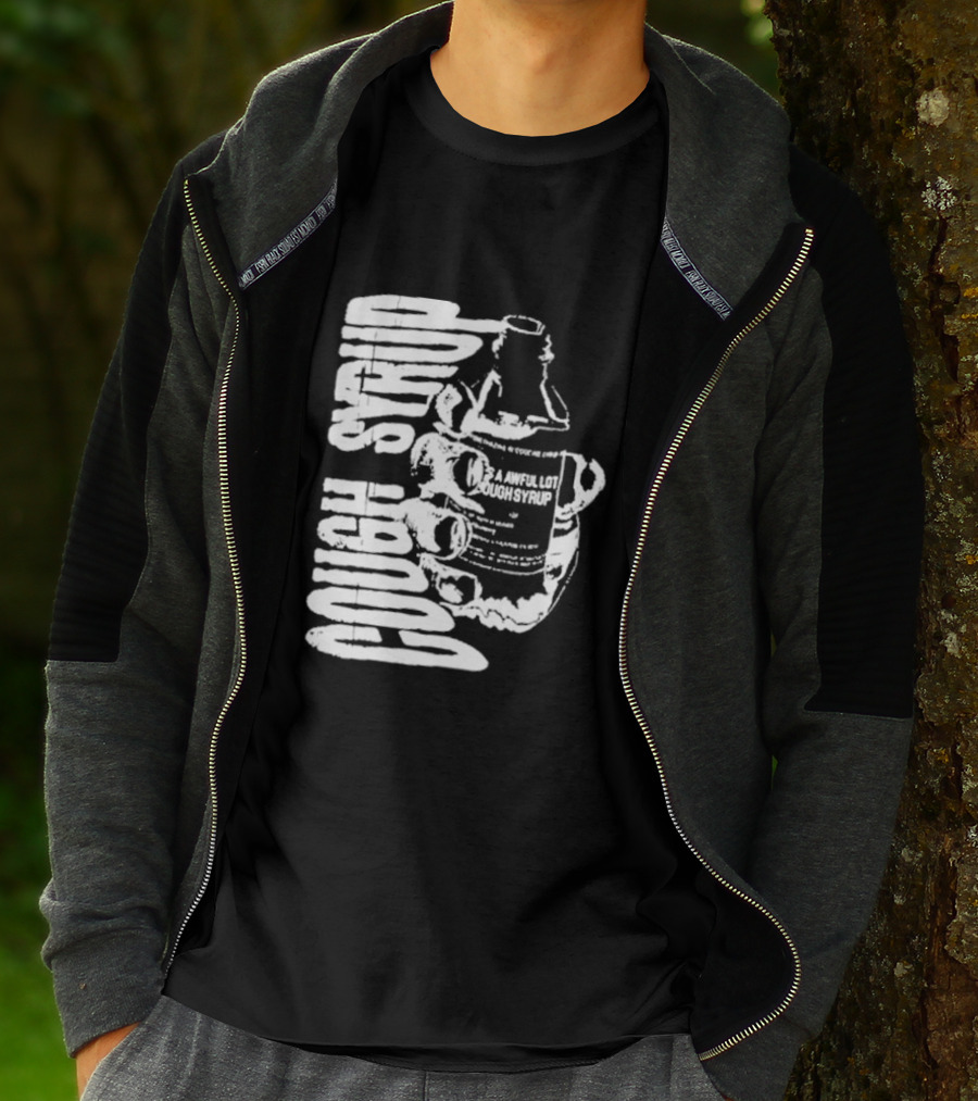 Awful Lot Of Cough Syrup Warning Bottle T-Shirt