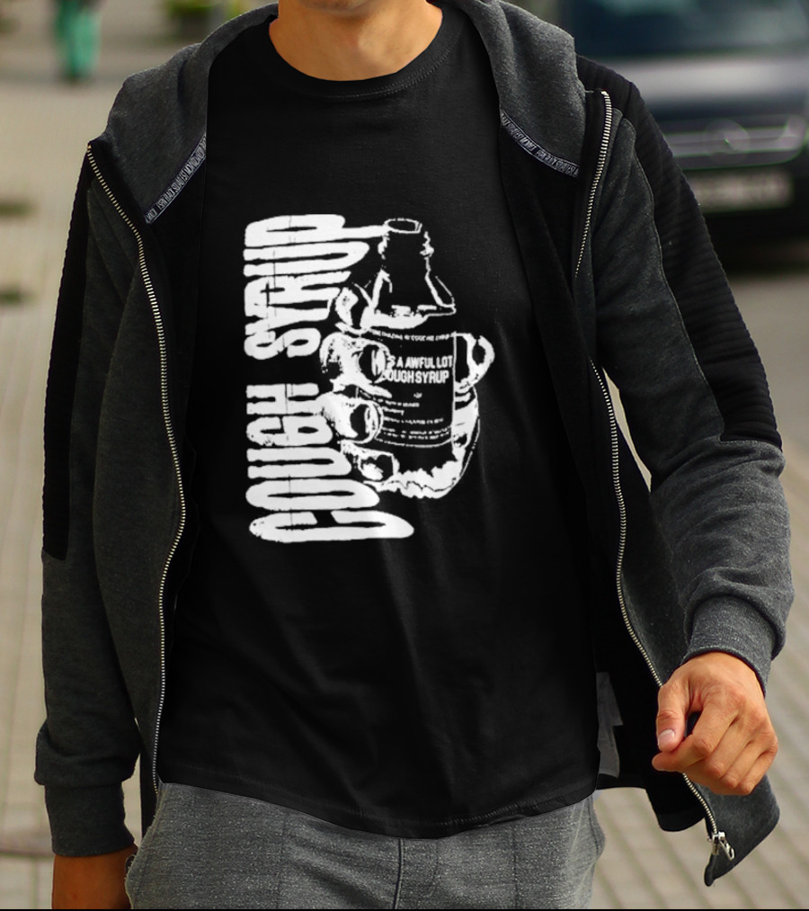 Awful Lot Of Cough Syrup Warning Bottle T-Shirt