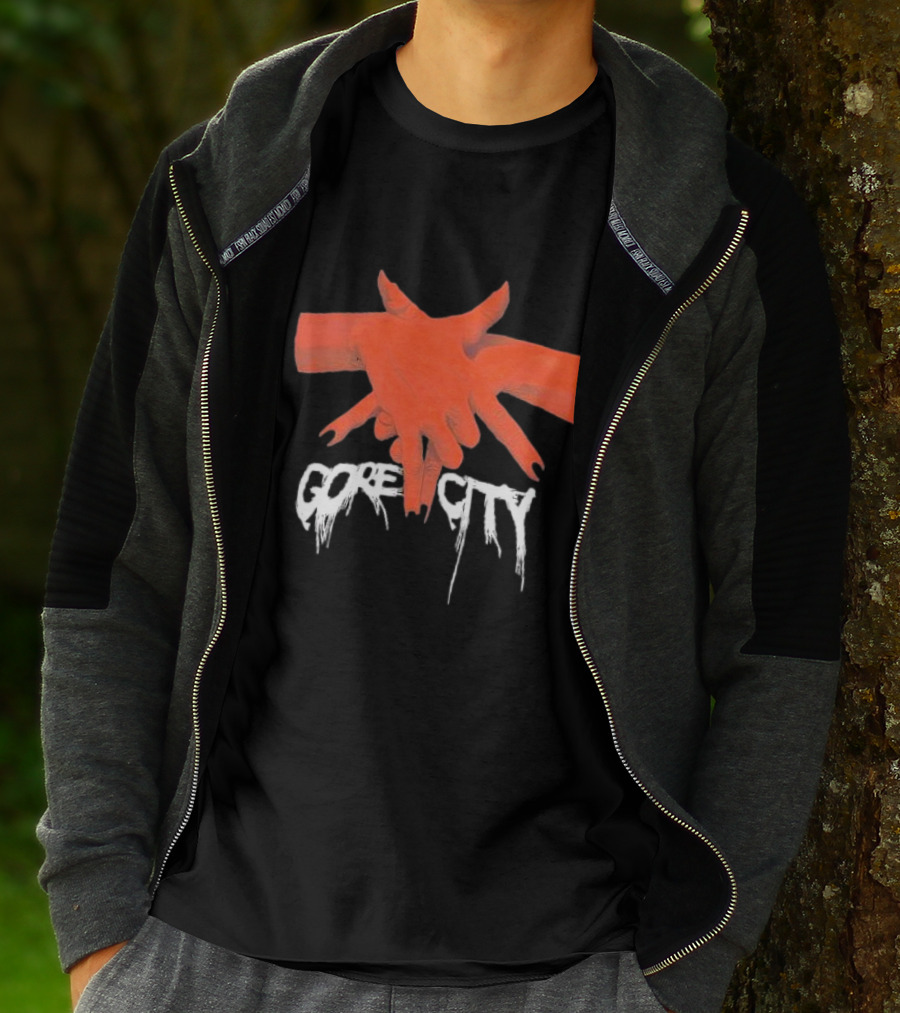 Pentagram Hands Gore City T-Shirt