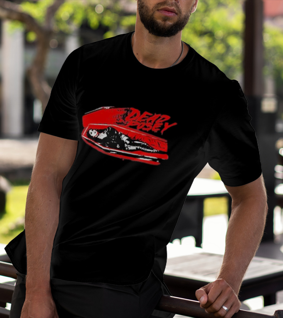 Dead Posey Coffin Red And Black Rock T-Shirt