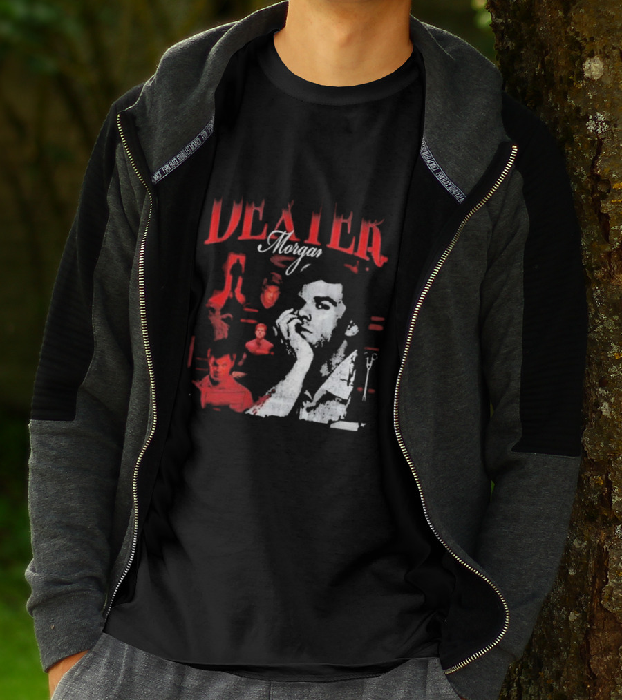 Dexter Morgan Heartthrob Iconic Red And Black T-Shirt