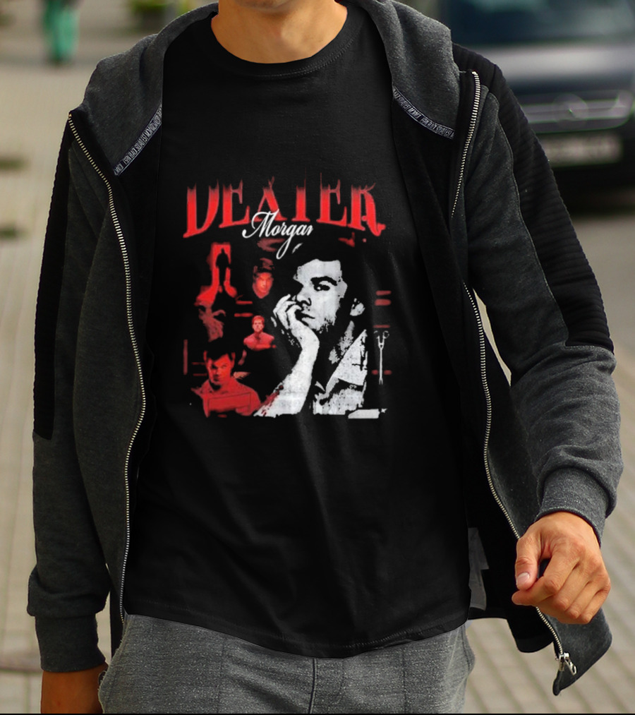 Dexter Morgan Heartthrob Iconic Red And Black T-Shirt