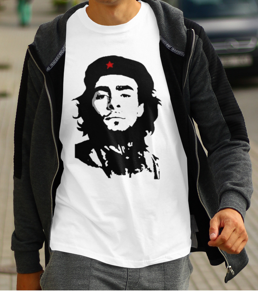 Luigi Mangione Che Guevara Iconic Red Star Beret Face T-Shirt