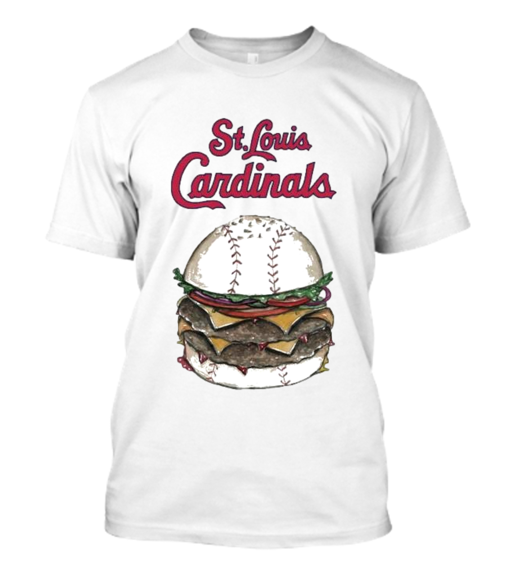 St. Louis Cardinals Baseball Burger T-Shirt