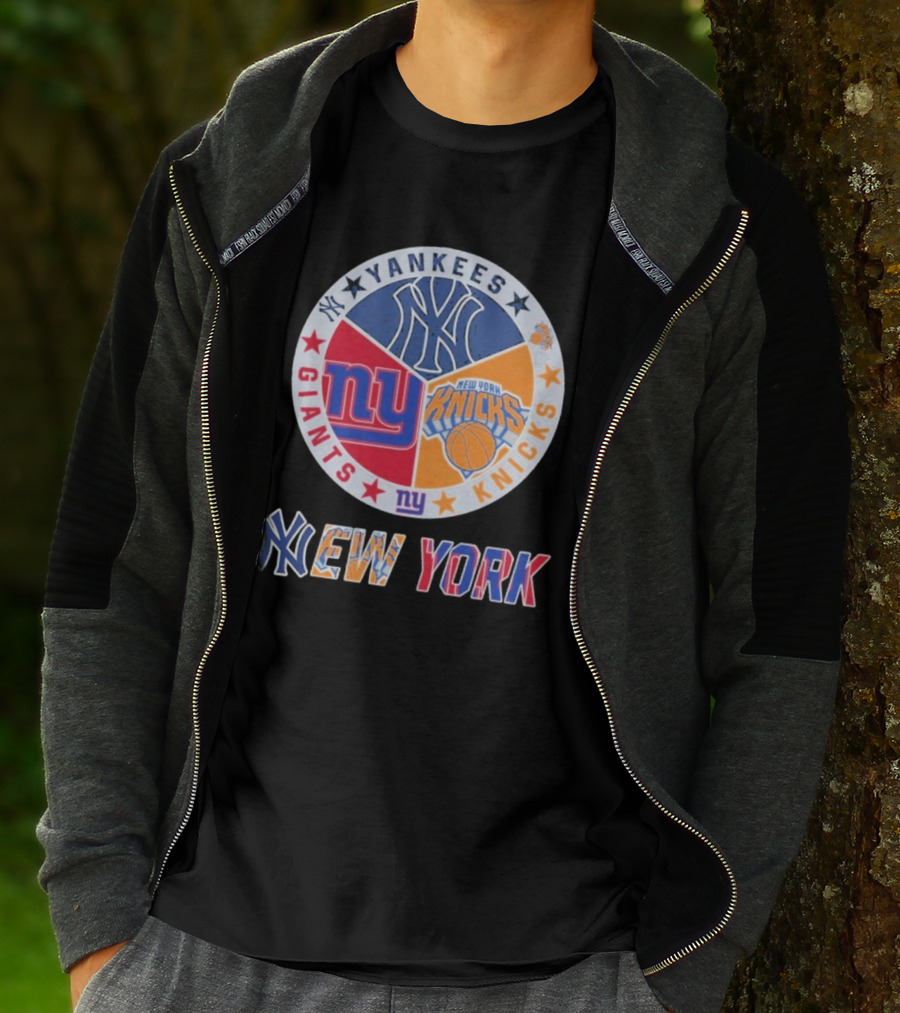 Yankees Giants Knicks New York Sports Teams T-Shirt