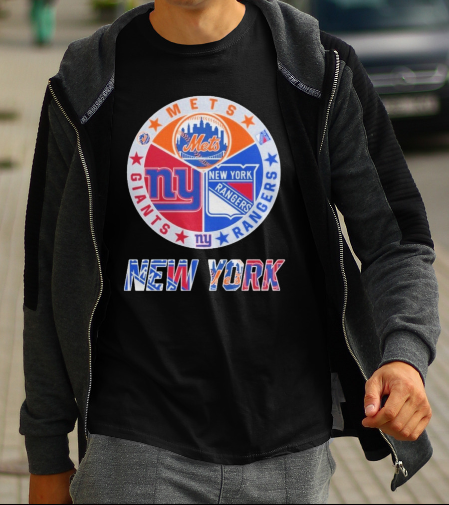 New York Mets Giants Rangers New York T-Shirt