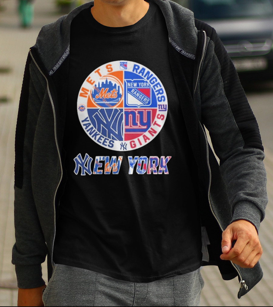 Mets Rangers Giants Yankees New York T-Shirt