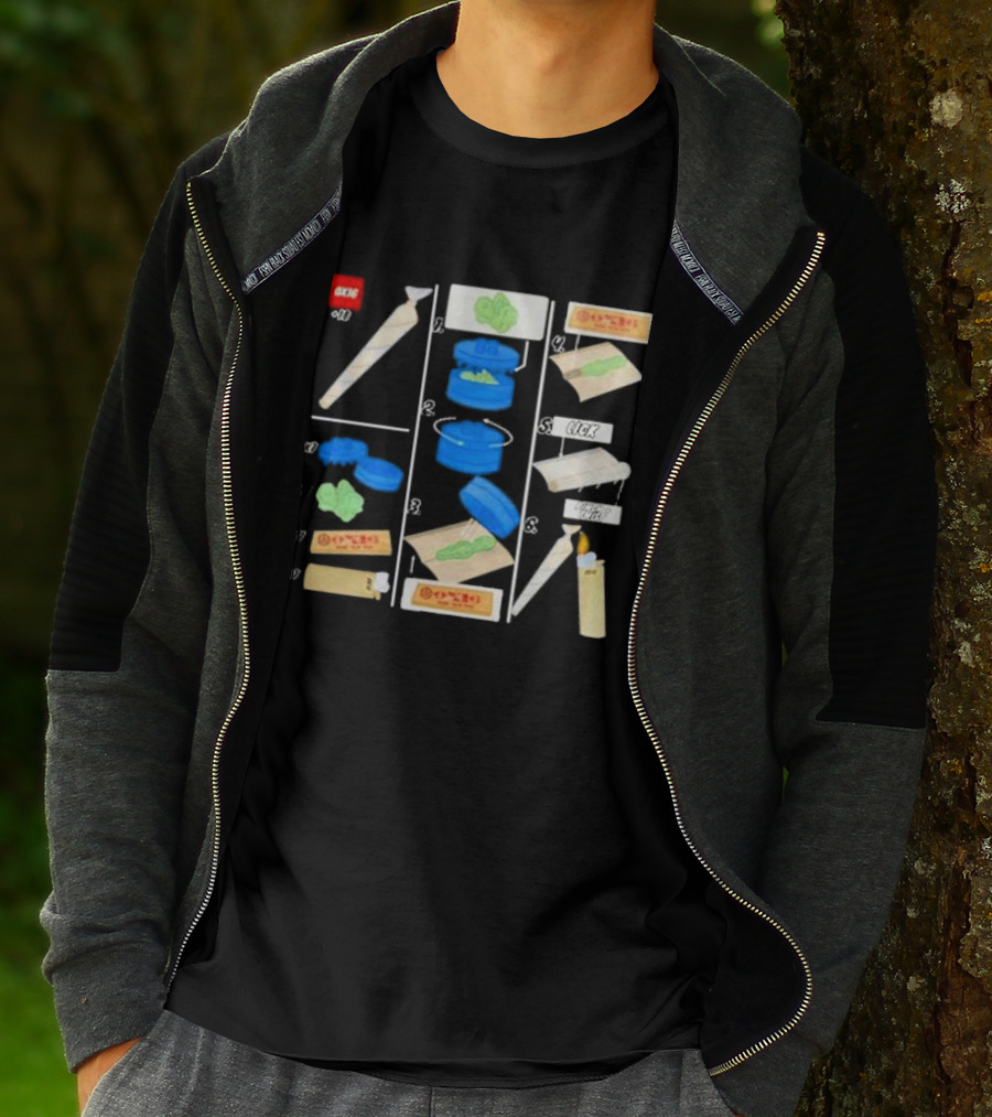 Ox16 Legolize Herb Grinder Rolling Instructions T-Shirt