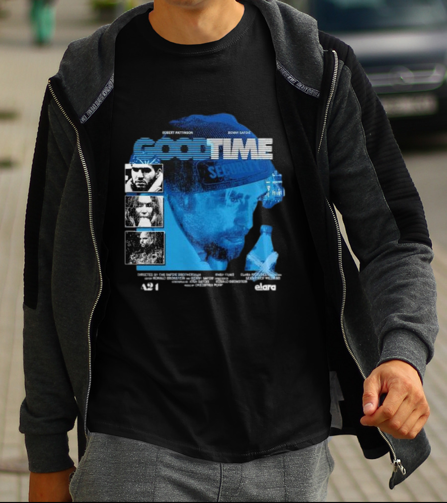 Robert Pattinson Benny Safdie Good Time A24 Elara Film T-Shirt