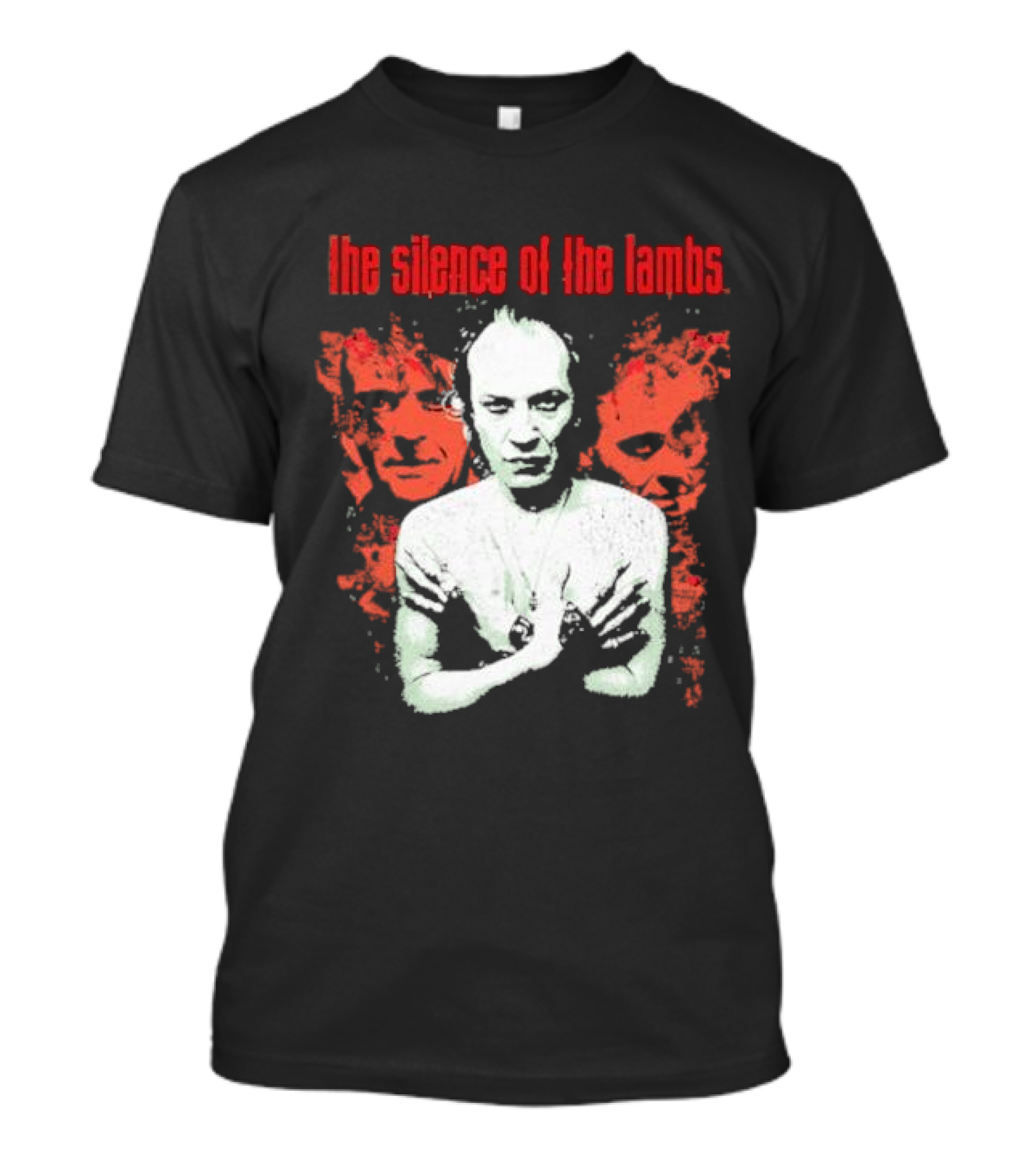 The Silence Of The Lambs Red Faces White Figure T-Shirt