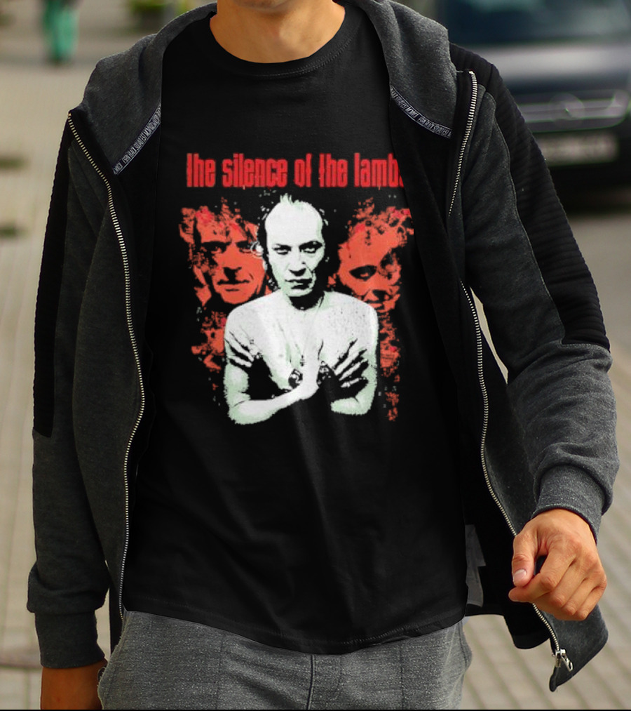 The Silence Of The Lambs Red Faces White Figure T-Shirt