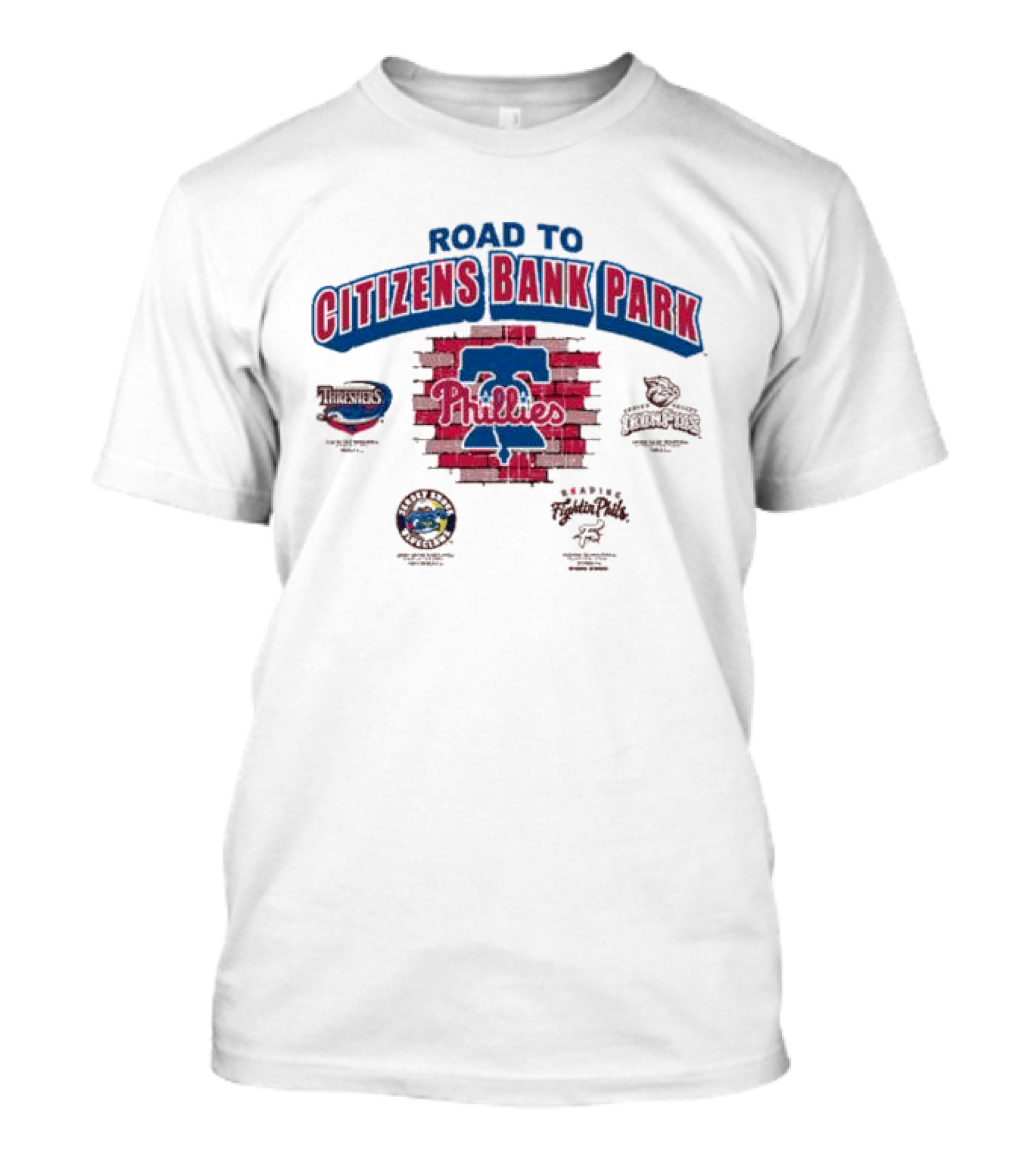 Road To Citizens Bank Park Philadelphia Phillies Threshers IronPigs BayStars Fightin Phils T-Shirt