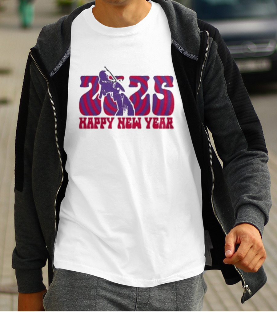 Jimi Hendrix 2025 Happy New Year T-Shirt