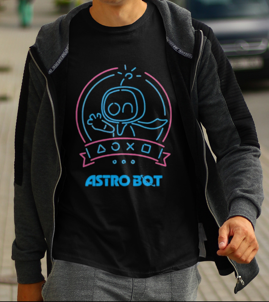 Astro Bot PlayStation Symbols Celebrating Game Of The Year T-Shirt