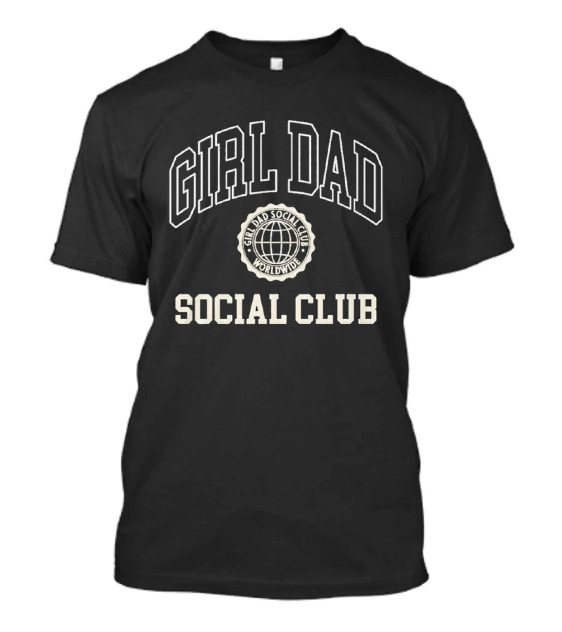 Girl Dad Social Club Worldwide Globe Emblem T-Shirt